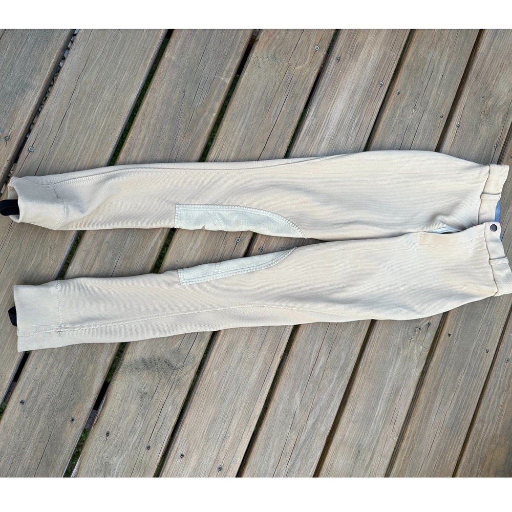 TuffRider Show Ribbed Girls Breeches Size 16